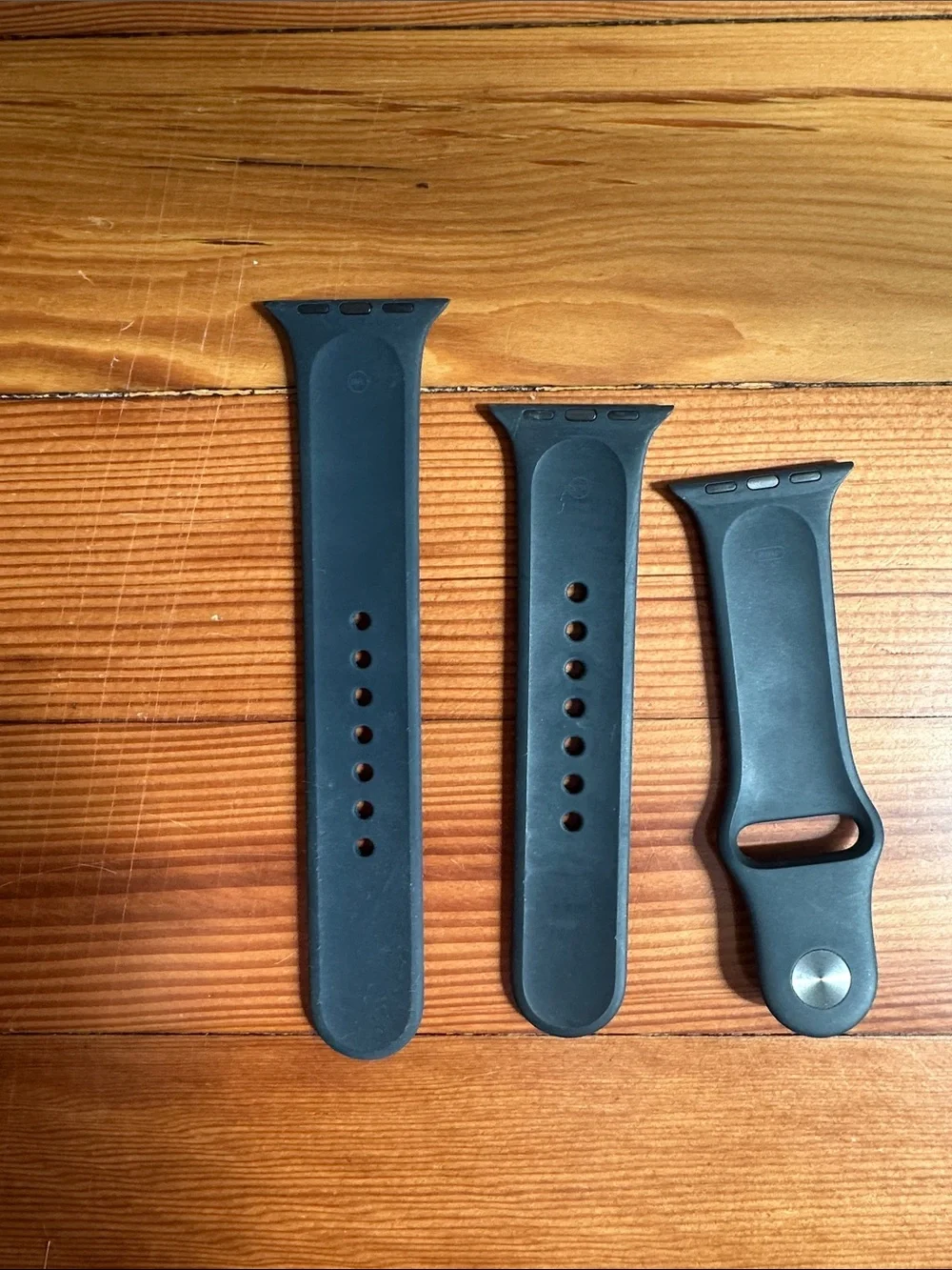 Black Silicone Watch Band for Smartwatches